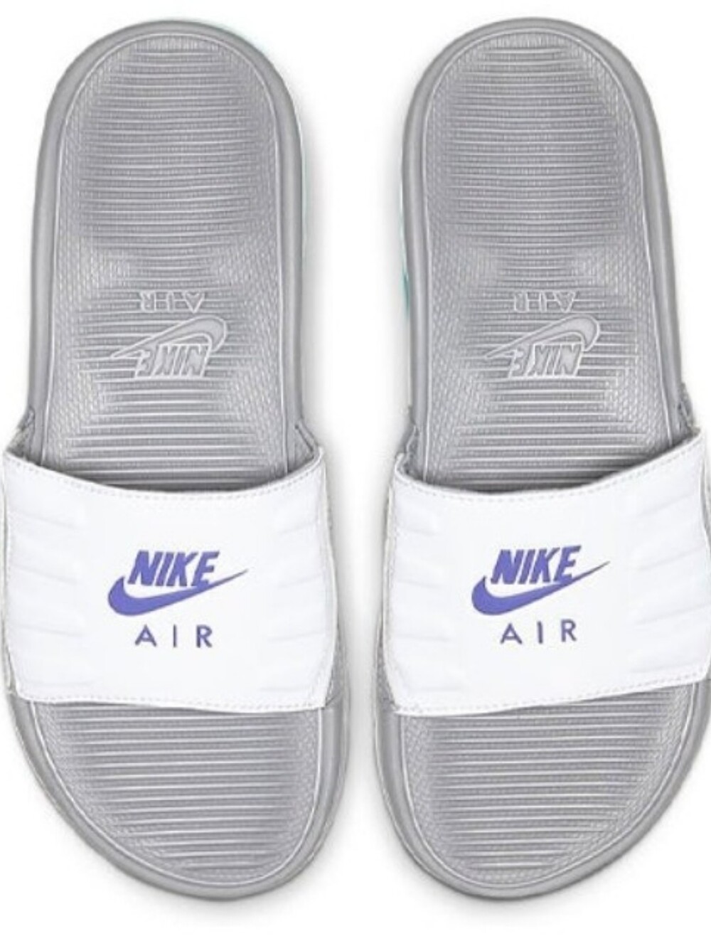 Nike Air Max Sandals in Wolf Grey, Hyper Grape & Teal. Wmns Discontinued Colors